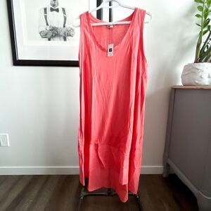 GAP // sleeveless coral dress for summer // Size Large // NWT